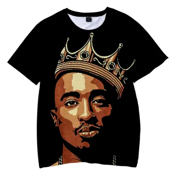2021 Noi Femei Barbati Moda 3D Tricou Tupac Shakur 2Pac tricou Hip Hop Rap Teuri Camisetas Hombre Topuri Tricouri Plus Dimensiune T-shirt